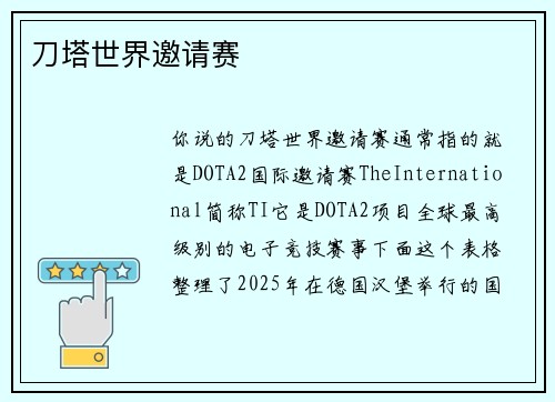 刀塔世界邀请赛